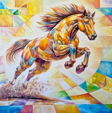 into the Boundless 100 x 100 cm
