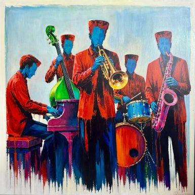 Faces of Sound 100 x 100 cm